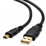 کابل MINI USB به USB ( ذوزنقه ) 30 سانتی