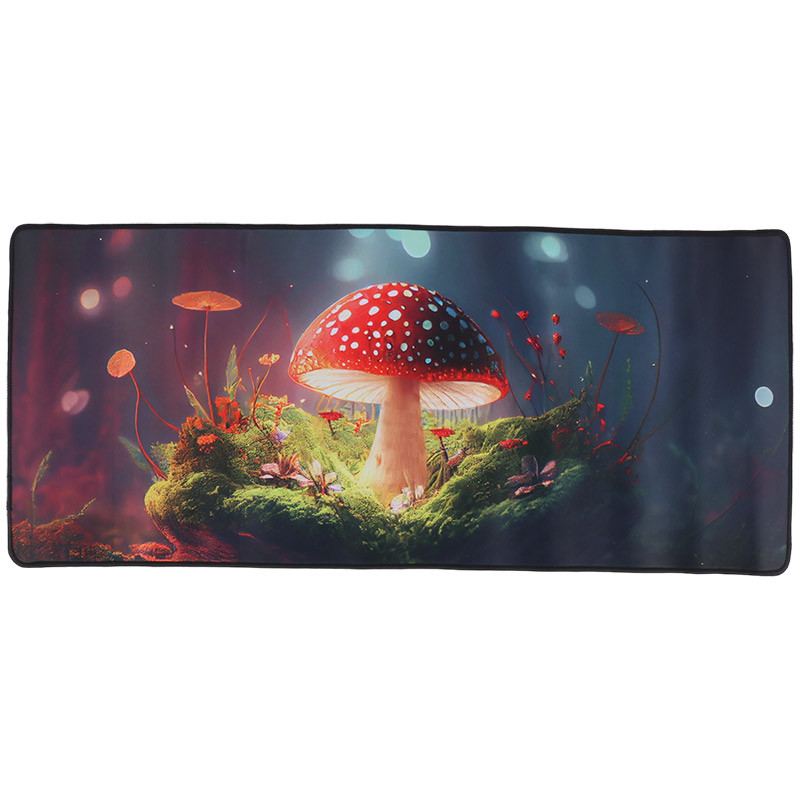 موس پد طرح قارچ 30x70 با طراحی فانتزی و سطح پارچه‌ای نرم