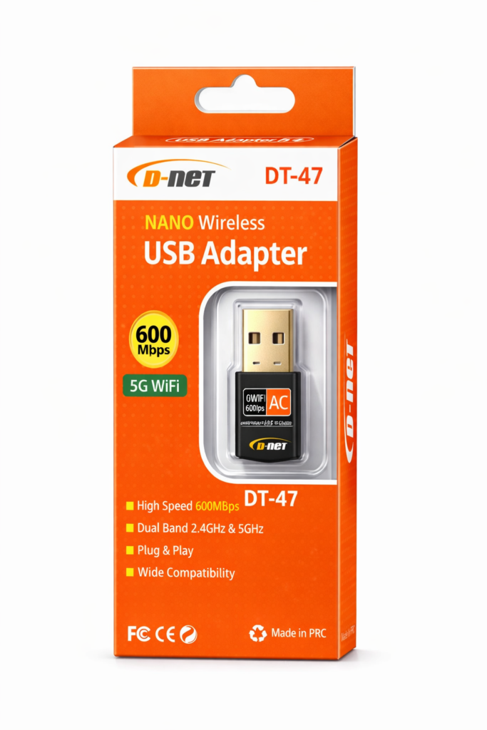 دانگل وای فای DT47 Dual Band 5G Nano USB Adapter 600Mbps