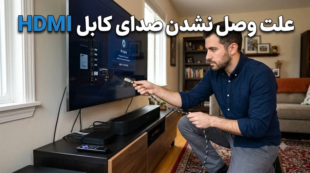 علت وصل نشدن صدای کابل HDMI