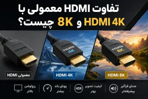 تفاوت HDMI معمولی با HDMI 4K و 8K چیست؟ راهنمای کامل قبل از خرید
