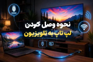 نحوه وصل کردن لپ تاپ به تلویزیون